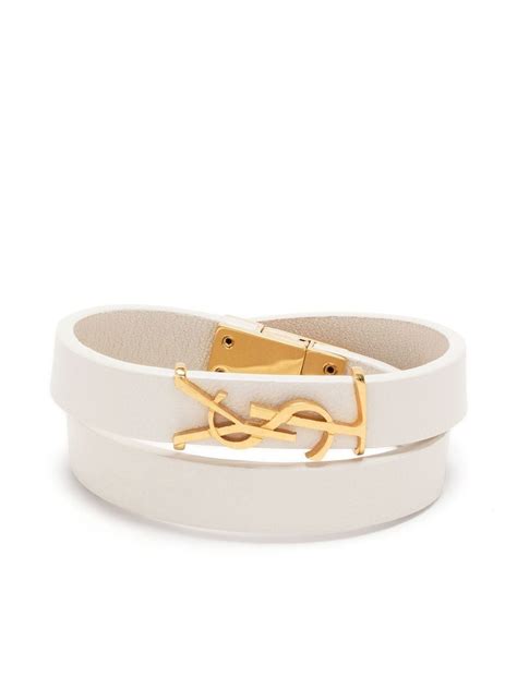 ysl leather bracelet
